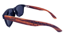 Load image into Gallery viewer, Zebrawood Stars and Stripes Polarized Sunglasses With Wooden Case- *Only Ships Within USA* - Sunglass Innovation®
