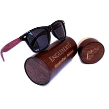 Load image into Gallery viewer, Rosewood Polarized Sunglasses With Wood Case, Artisan Engraved - *Only Ships Within USA* - Sunglass Innovation®
