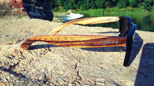 Load image into Gallery viewer, Zebrawood Stars and Stripes Polarized Sunglasses With Wooden Case- *Only Ships Within USA* - Sunglass Innovation®
