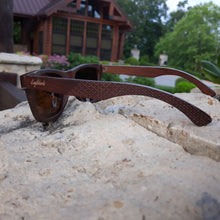 Load image into Gallery viewer, Sienna Wooden Sunglasses, Tea Colored Polarized Lenses. - *Only Ships Within USA* - Sunglass Innovation®
