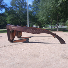 Load image into Gallery viewer, Sienna Wooden Polarized Sunglasses With Bamboo Case - *Only Ships Within USA* - Sunglass Innovation®
