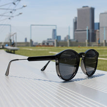 Load image into Gallery viewer, Retro Round Sunglasses in Triple Black - *Only Ships Within USA* - Sunglass Innovation®
