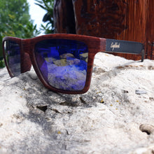 Load image into Gallery viewer, Bamboo Sunglasses With Blue Polarized Lenses - *Only Ships Within USA* - Sunglass Innovation®
