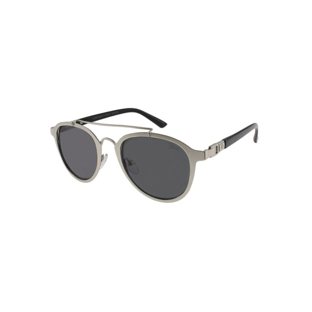 Oval Metal Matte Silver Sunglasses  - *Only Ships Within USA* - Sunglass Innovation®