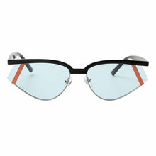 Load image into Gallery viewer, Blue Futuristic Rectangle Sunglasses  - *Only Ships Within USA* - Sunglass Innovation®
