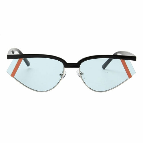 Blue Futuristic Rectangle Sunglasses  - *Only Ships Within USA* - Sunglass Innovation®