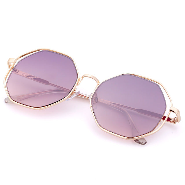 US Warehouse: Women's Classic Retro Fashion Frame Sunglasses. Metal Frame. UV400. - Sunglass Innovation®