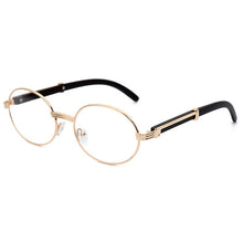 Load image into Gallery viewer, US Warehouse: Retro Steampunk Round Sunglasses. Yellow Blue Lens. - Sunglass Innovation®
