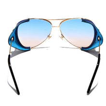 Load image into Gallery viewer, Unisex Fashion Pilot Leather Sunglasses - *Only Ships Within USA* - Sunglass Innovation®
