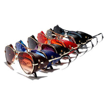 Load image into Gallery viewer, Unisex Fashion Pilot Leather Sunglasses - *Only Ships Within USA* - Sunglass Innovation®
