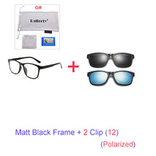 Load image into Gallery viewer, Unisex 3D Polarized Magnet Sunglasses. With 6 Clip On Lens. TR90 Frame. UV400. - Sunglass Innovation®
