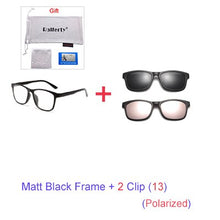 Load image into Gallery viewer, Unisex 3D Polarized Magnet Sunglasses. With 6 Clip On Lens. TR90 Frame. UV400. - Sunglass Innovation®
