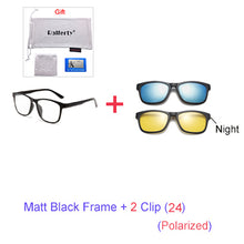 Load image into Gallery viewer, Unisex 3D Polarized Magnet Sunglasses. With 6 Clip On Lens. TR90 Frame. UV400. - Sunglass Innovation®
