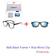 Load image into Gallery viewer, Unisex 3D Polarized Magnet Sunglasses. With 6 Clip On Lens. TR90 Frame. UV400. - Sunglass Innovation®
