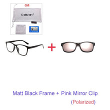 Load image into Gallery viewer, Unisex 3D Polarized Magnet Sunglasses. With 6 Clip On Lens. TR90 Frame. UV400. - Sunglass Innovation®
