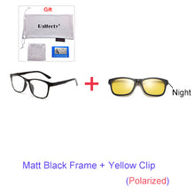 Load image into Gallery viewer, Unisex 3D Polarized Magnet Sunglasses. With 6 Clip On Lens. TR90 Frame. UV400. - Sunglass Innovation®
