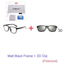 Load image into Gallery viewer, Unisex 3D Polarized Magnet Sunglasses. With 6 Clip On Lens. TR90 Frame. UV400. - Sunglass Innovation®
