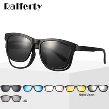 Load image into Gallery viewer, Unisex 3D Polarized Magnet Sunglasses. With 6 Clip On Lens. TR90 Frame. UV400. - Sunglass Innovation®
