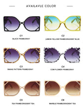 Load image into Gallery viewer, Women&#39;s Steampunk Square Oversized Sunglasses - *Only Ships Within USA* - Sunglass Innovation®
