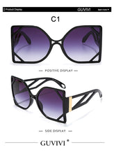 Load image into Gallery viewer, Women&#39;s Steampunk Square Oversized Sunglasses - *Only Ships Within USA* - Sunglass Innovation®
