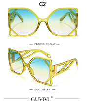 Load image into Gallery viewer, Women&#39;s Steampunk Square Oversized Sunglasses - *Only Ships Within USA* - Sunglass Innovation®
