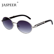Load image into Gallery viewer, US Warehouse: Retro Steampunk Round Sunglasses. Yellow Blue Lens. - Sunglass Innovation®
