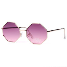 Load image into Gallery viewer, US Warehouse: Women&#39;s Fashion Metal Frame Polygon Clear Lens Sunglasses. UV400 - Sunglass Innovation®
