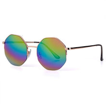 Load image into Gallery viewer, US Warehouse: Women&#39;s Fashion Metal Frame Polygon Clear Lens Sunglasses. UV400 - Sunglass Innovation®
