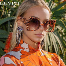 Load image into Gallery viewer, Women&#39;s Steampunk Square Oversized Sunglasses - *Only Ships Within USA* - Sunglass Innovation®
