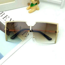 Load image into Gallery viewer, Oversized Square Sunglasses Vintage Alloy Frame - *Only Ships Within USA* - Sunglass Innovation®
