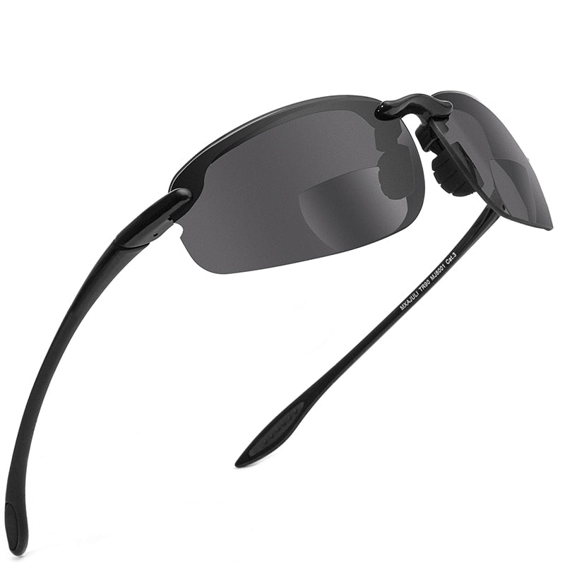 Unisex Bifocal Classic Square Sunglasses. Diopters +2.0 +2.5 8001. - Sunglass Innovation®