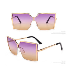 Load image into Gallery viewer, Oversized Square Sunglasses Vintage Alloy Frame - *Only Ships Within USA* - Sunglass Innovation®
