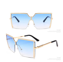 Load image into Gallery viewer, Oversized Square Sunglasses Vintage Alloy Frame - *Only Ships Within USA* - Sunglass Innovation®
