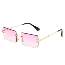 Load image into Gallery viewer, Women&#39;s Rimless Fashion Small Rectangle Sunglasses. UV400 - Sunglass Innovation®
