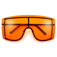Load image into Gallery viewer, Oversized Blue Yellow Gradient Sunglasses Fashion Rimless Metal - *Only Ships Within USA* - Sunglass Innovation®
