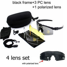 Load image into Gallery viewer, Men&#39;s Tactical Sports Sunglasses Sunglasses. UV400. 3 Lens. - Sunglass Innovation®
