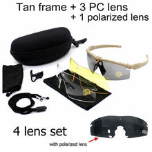Load image into Gallery viewer, Men&#39;s Tactical Sports Sunglasses Sunglasses. UV400. 3 Lens. - Sunglass Innovation®
