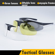 Load image into Gallery viewer, Tactical Flip-up Lens Sports Sunglasses. UV Protection. - Sunglass Innovation®
