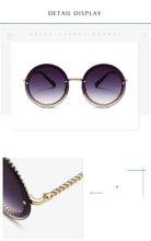 Load image into Gallery viewer, Women&#39;s Fashion Round Sunglasses (No Chain)  - *Only Ships Within USA* - Sunglass Innovation®
