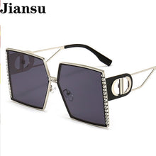 Load image into Gallery viewer, Women&#39;s Oversized Luxury Fashion Rhinestone Sunglasses - Sunglass Innovation®
