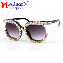 Load image into Gallery viewer, Women&#39;s Oversized Rhinestone Cat Eye Sunglasses - Sunglass Innovation®
