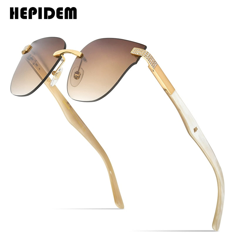 Luxury Unisex Rimless Square Sunglasses - Sunglass Innovation®