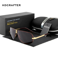 Load image into Gallery viewer, Men&#39;s Polarized Vintage Rimless Sunglasses - Sunglass Innovation®
