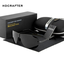 Load image into Gallery viewer, Men&#39;s Polarized Vintage Rimless Sunglasses - Sunglass Innovation®
