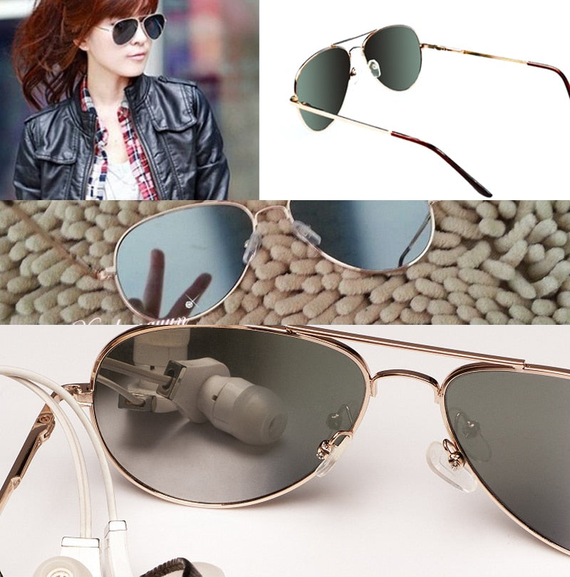 Anti-Tracking Rearview Mirror Aviator Sunglasses - Sunglass Innovation®