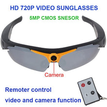 Load image into Gallery viewer, HD 720P 5MP Smart Camera Video Sunglasses. Remote Control. 170 Degree View Angle. - Sunglass Innovation®
